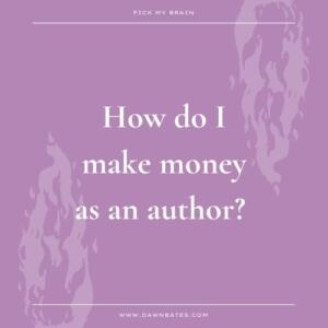 How do I make money as an author?